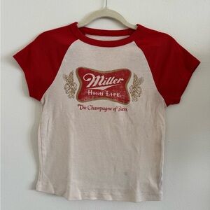 Miller High Life Baseball Tee